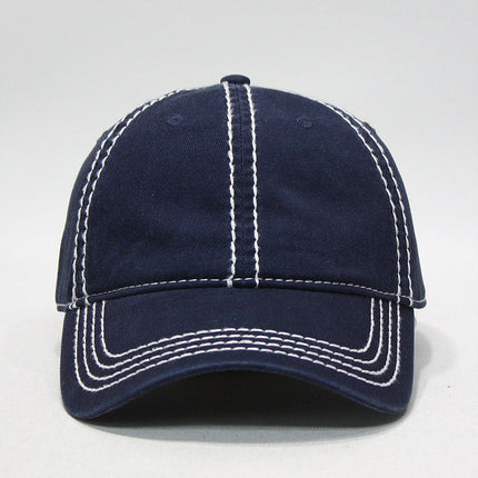 Classic Blank Heavy Stitch Cotton Dad Hat Baseball Cap