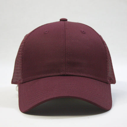 Classic Cotton Twill Low Profile Mesh Adjustable Snapback Baseball Cap