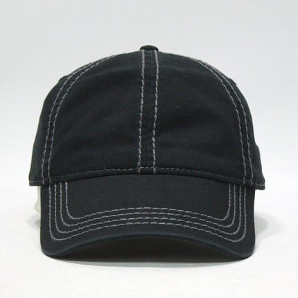 Classic Blank Heavy Stitch Cotton Dad Hat Baseball Cap