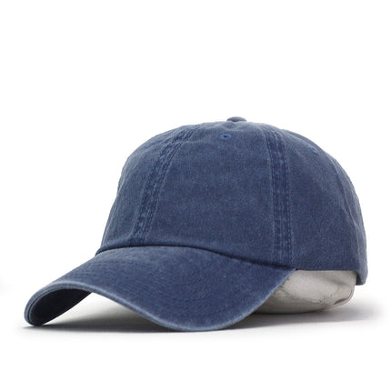 Plain Washed Cotton Twill Dad Hat Adjustable Baseball Cap