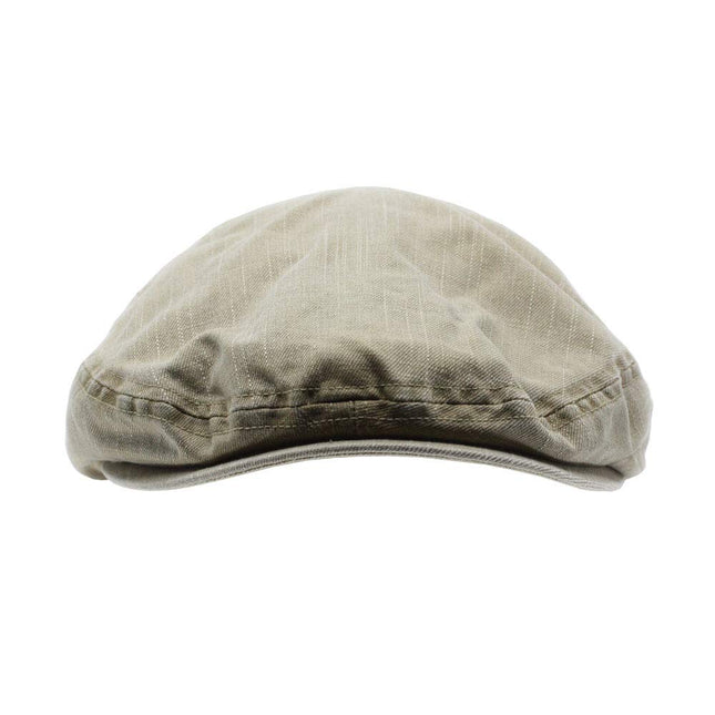 Washed Cotton Slub Twill Mesh Ivy Newsboy Cap