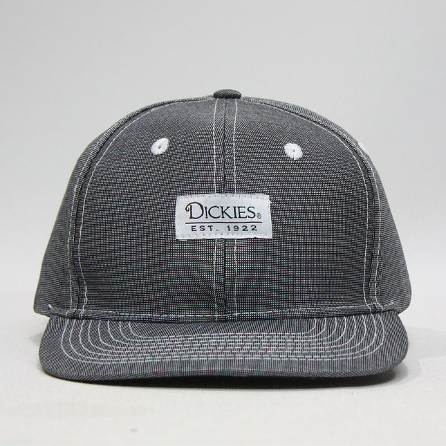 Dickies Black Denim Cotton Adjustable Strapback Baseball Cap
