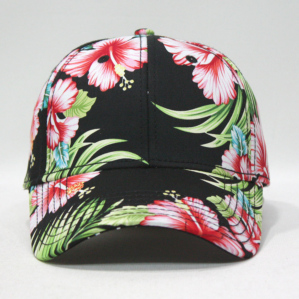 Floral Hawaiian Cotton Twill Low Profile Adjustable Snapback Baseball - Ooh  La La Factory