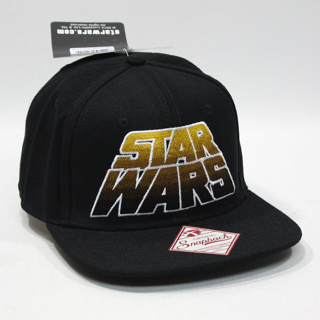Star Wars Vintage Logo Cotton Adjustable Snapback Baseball Cap Black
