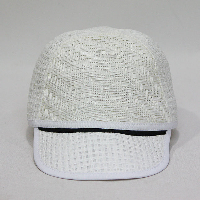 Laundry by Shelli Segal Straw Natural Weave Baseball Cap Sun Hat White