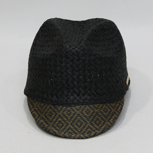 Laundry by Shelli Segal Jacquard Peak Baseball Cap Sun Hat Black Brown