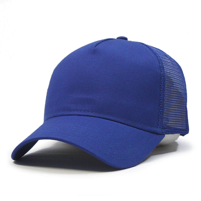 Plain Cotton Twill Mesh Adjustable Snapback Low Profile Baseball Cap