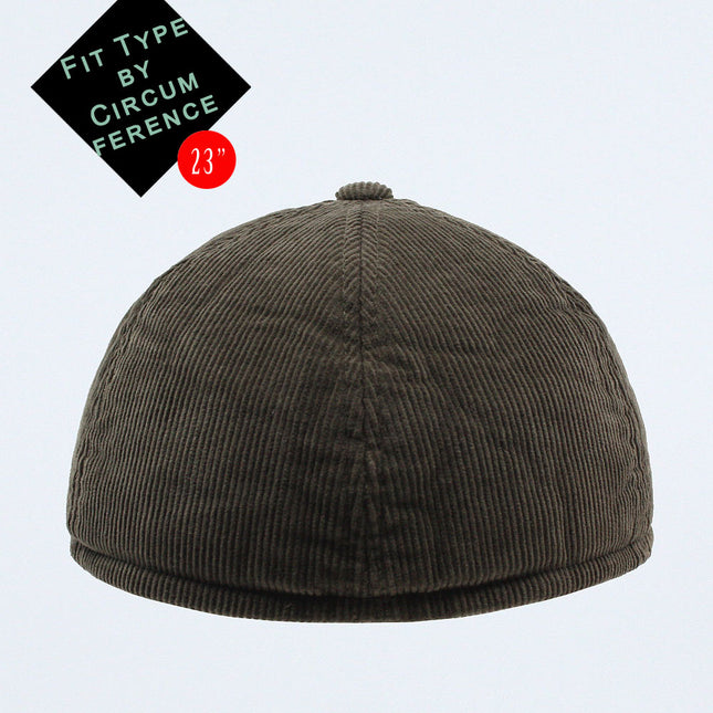 Solid Men's Corduroy Warmer Flap Winter Baseball Cap