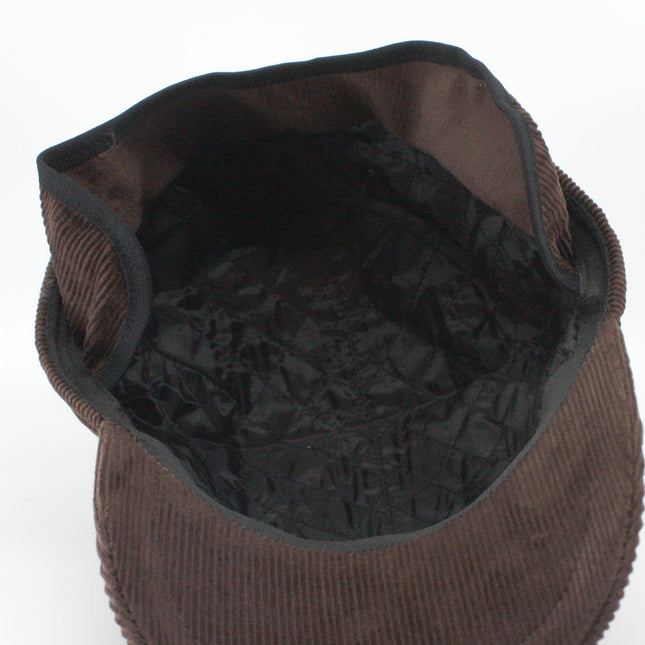 Solid Men's Corduroy Warmer Flap Winter Baseball Cap