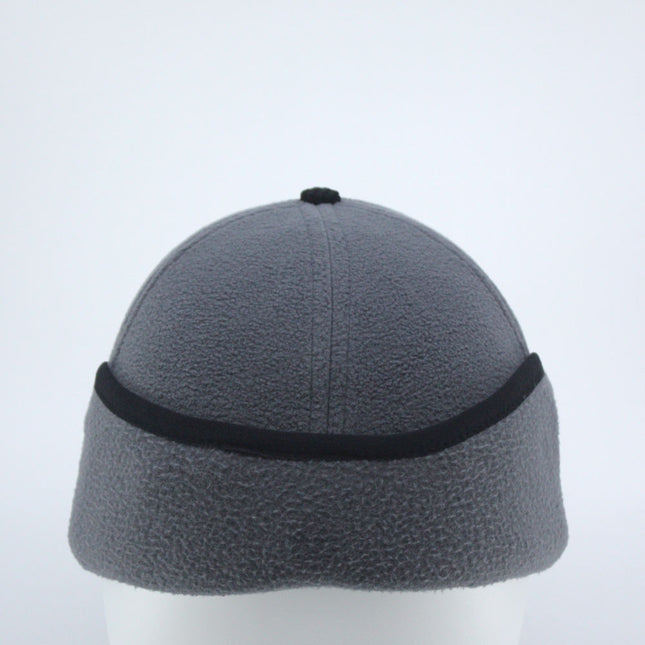 Anti Pilling Corduroy Bill Fold-able Earflap Fleece Trapper Baseball Cap