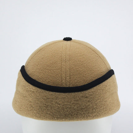 Anti Pilling Corduroy Bill Fold-able Earflap Fleece Trapper Baseball Cap
