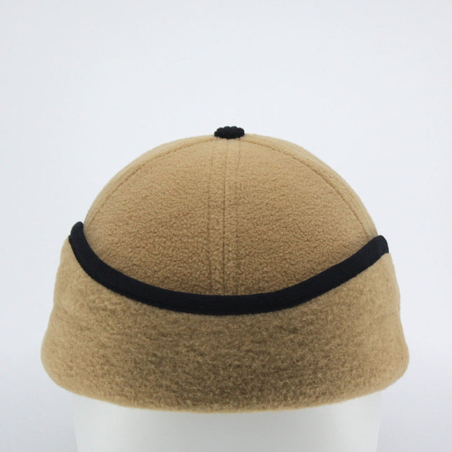 Anti Pilling Corduroy Bill Fold-able Earflap Fleece Trapper Baseball Cap