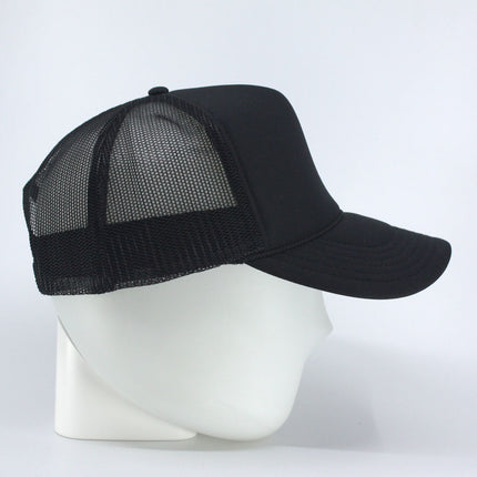 High Crown Sold Triocolor Neon Form Adjustable Mesh Trucker Baseball Cap