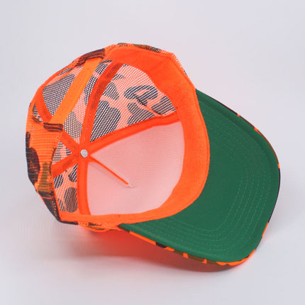 High Crown Camouflage Camo Mossy Oak Neon Form Adjustable Mesh Trucker Baseball Cap