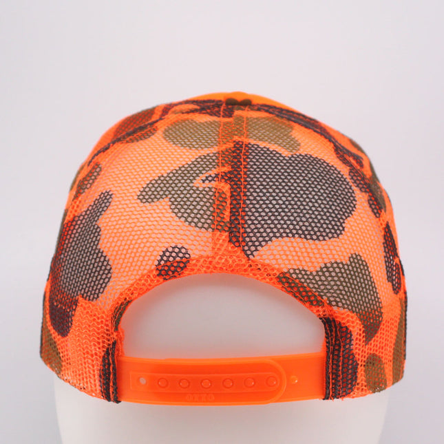High Crown Camouflage Camo Mossy Oak Neon Form Adjustable Mesh Trucker Baseball Cap