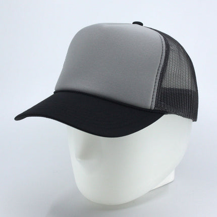 High Crown Sold Triocolor Neon Form Adjustable Mesh Trucker Baseball Cap