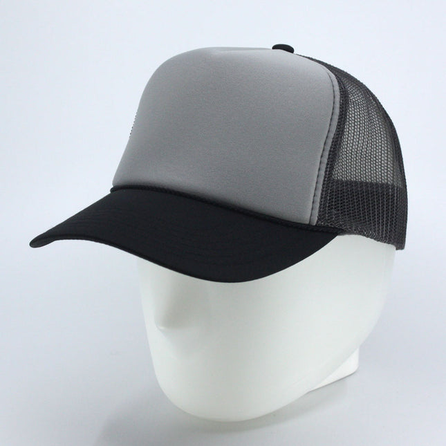 High Crown Sold Triocolor Neon Form Adjustable Mesh Trucker Baseball Cap