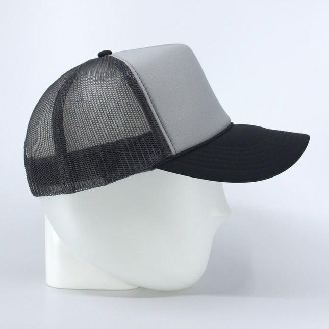 High Crown Sold Triocolor Neon Form Adjustable Mesh Trucker Baseball Cap