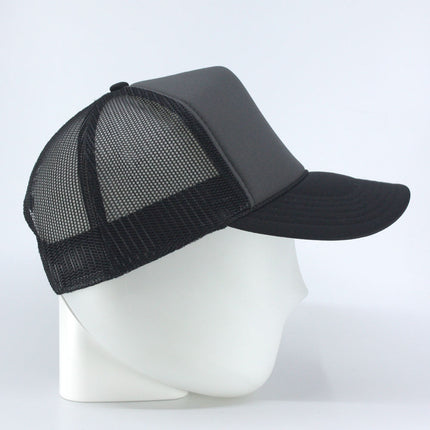 High Crown Sold Triocolor Neon Form Adjustable Mesh Trucker Baseball Cap