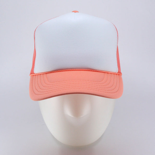 High Crown Sold Triocolor Neon Form Adjustable Mesh Trucker Baseball Cap