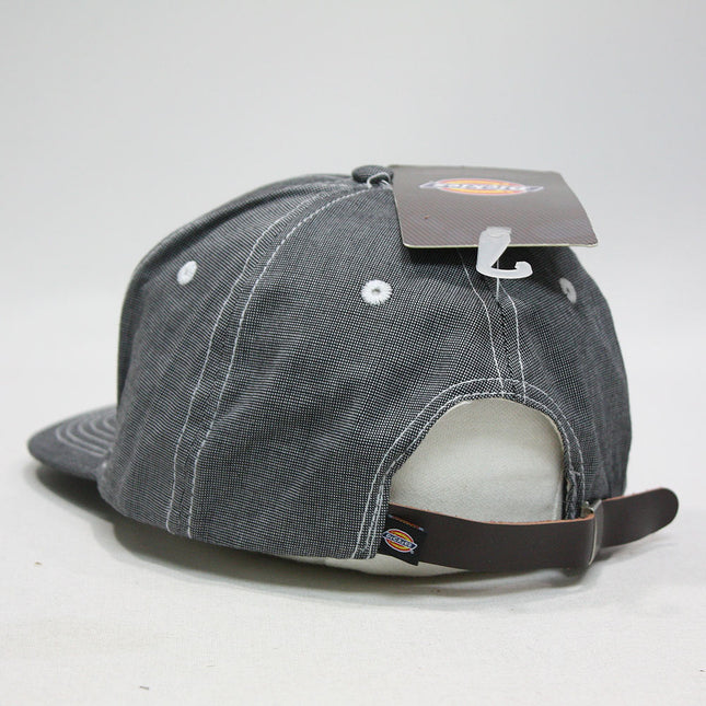 Dickies Black Denim Cotton Adjustable Strapback Baseball Cap