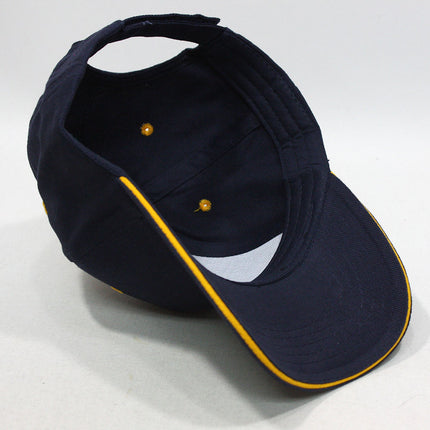 Brushed Bull Denim Sandwich Visor Low Profile Adjustable Baseball Caps