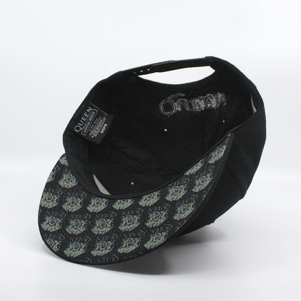 Queen Unisex Cotton Adjustable Snapback Baseball Cap Black