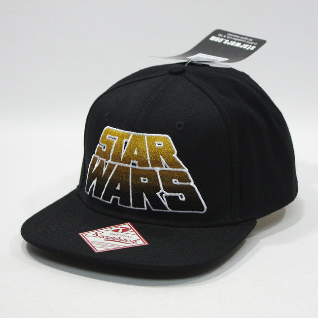 Star Wars Vintage Logo Cotton Adjustable Snapback Baseball Cap Black