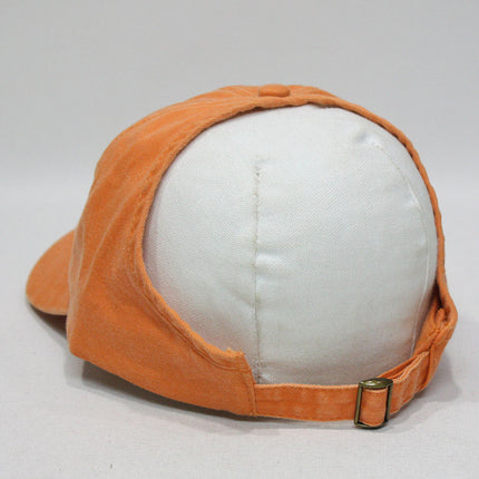 Ponytail Open Back Washed Cotton Adjustable Baseball Pickleball Sports Cap