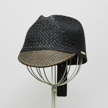Laundry by Shelli Segal Jacquard Peak Baseball Cap Sun Hat Black Brown