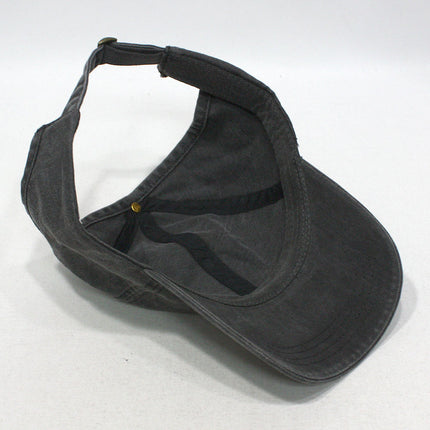 Ponytail Open Back Washed Cotton Adjustable Baseball Pickleball Sports Cap