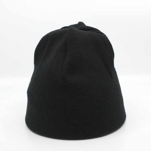 Reversible Camouflage/Black Jersey Knit Beanie 9 1/5"