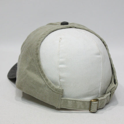 Ponytail Open Back Washed Cotton Adjustable Baseball Pickleball Sports Cap