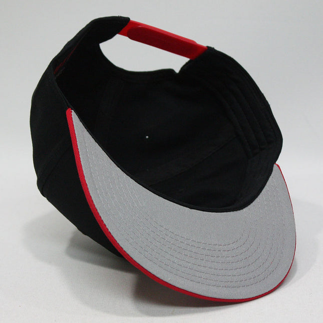 Premium Plain Cotton Twill Adjustable Flat Bill Snapback Hats Baseball Caps