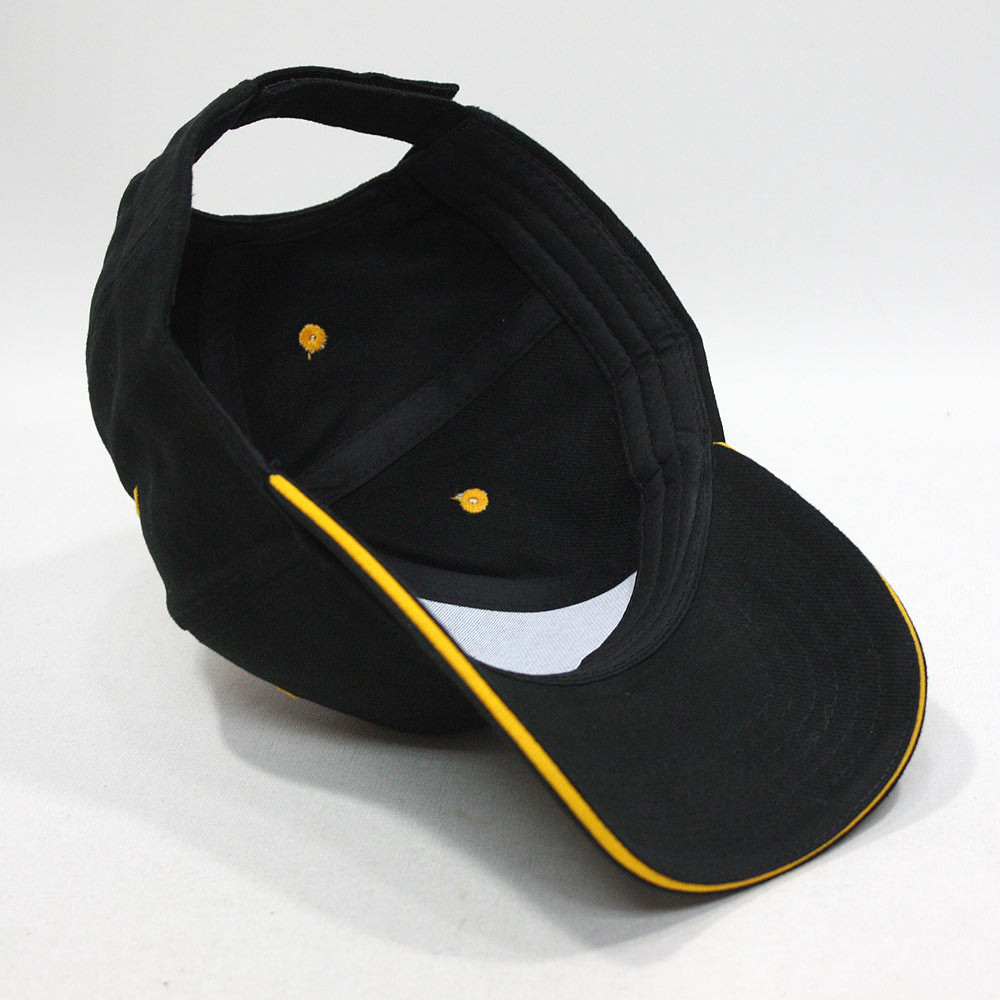 2 Tone Brushed Bull Denim Baseball Cap - Mid Profile Adjustable Hat For Embroidery