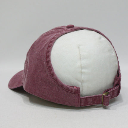 Ponytail Open Back Washed Cotton Adjustable Baseball Pickleball Sports Cap