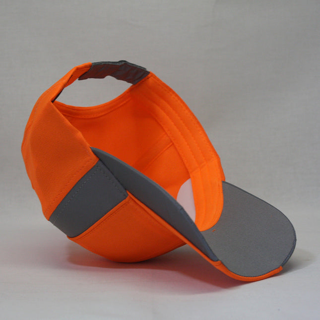 Reflective High Visibility Piping Neon Polyester Twill Low Profile Baseball Cap