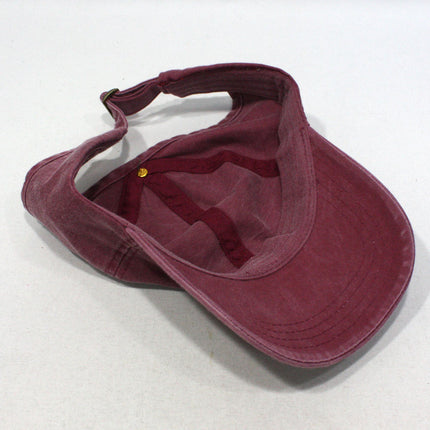 Ponytail Open Back Washed Cotton Adjustable Baseball Pickleball Sports Cap