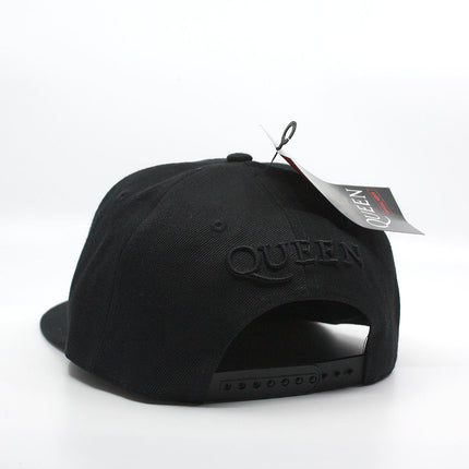 Queen Unisex Cotton Adjustable Snapback Baseball Cap Black