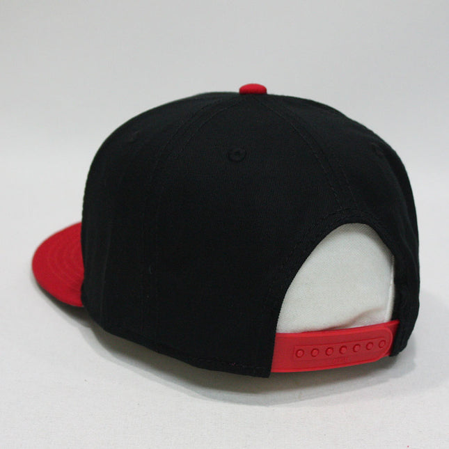 Premium Plain Cotton Twill Adjustable Flat Bill Snapback Hats Baseball Caps