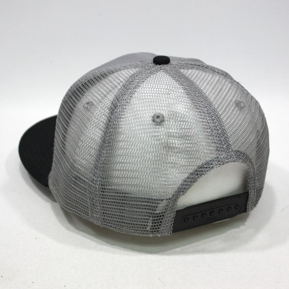 Plain Cotton Twill Flat Brim Mesh Adjustable Snapback Trucker Baseball ...