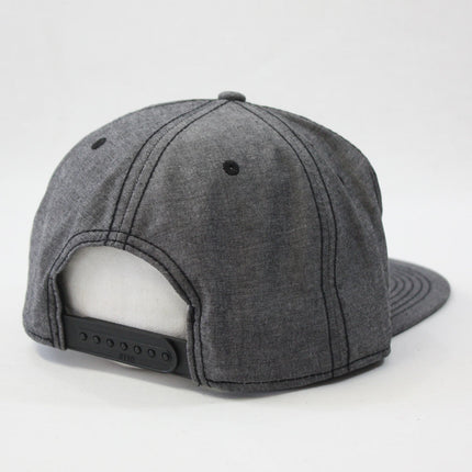 Classic Chambray Flat Brim Adjustable Snapback Baseball Cap