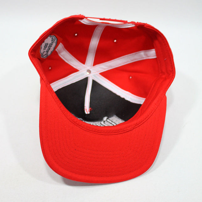 Simpsons Duff Beer Flat Brim Adjustable Snapback Baseball Cap Red