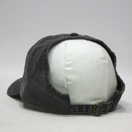 Ponytail Open Back Washed Cotton Adjustable Baseball Pickleball Sports Cap