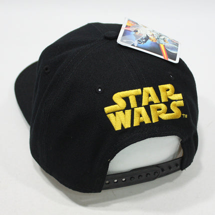 Star Wars Vintage Logo Cotton Adjustable Snapback Baseball Cap Black