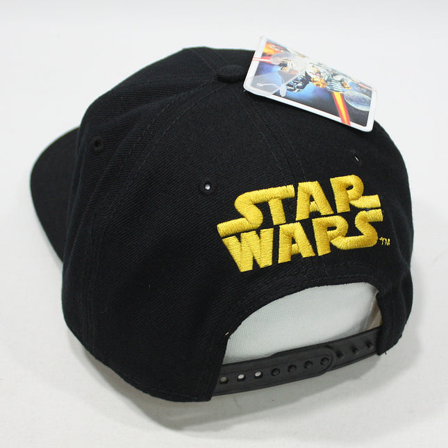 Star Wars Vintage Logo Cotton Adjustable Snapback Baseball Cap Black