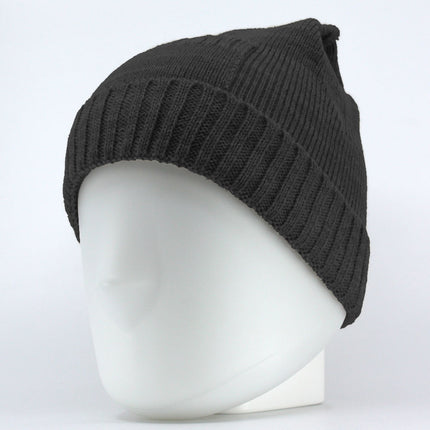 Trendy Warm Wool Blend Knitted Pocket Cuff Beanie