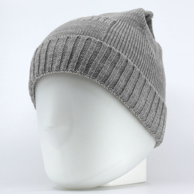 Trendy Warm Wool Blend Knitted Pocket Cuff Beanie