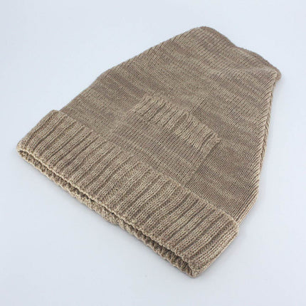 Trendy Warm Wool Blend Knitted Pocket Cuff Beanie