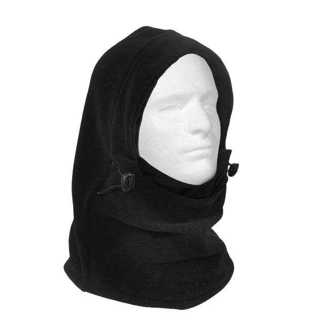 Rothco 3-in-1 Adjustable Double Layer Fleece Balaclava Neck Gaiter Face Mask hat Black